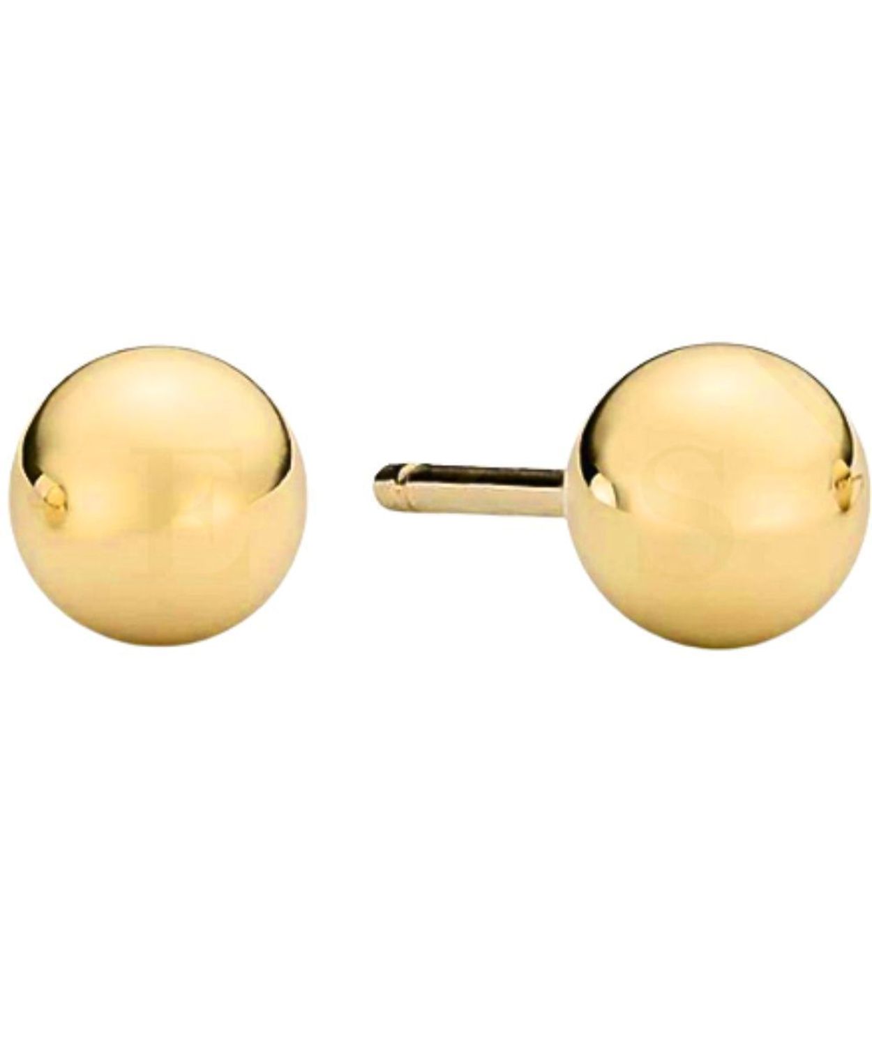 Złote kolczyki kulki 6 mm 333 – unisex, eleganckie sztyfty Au.jpg